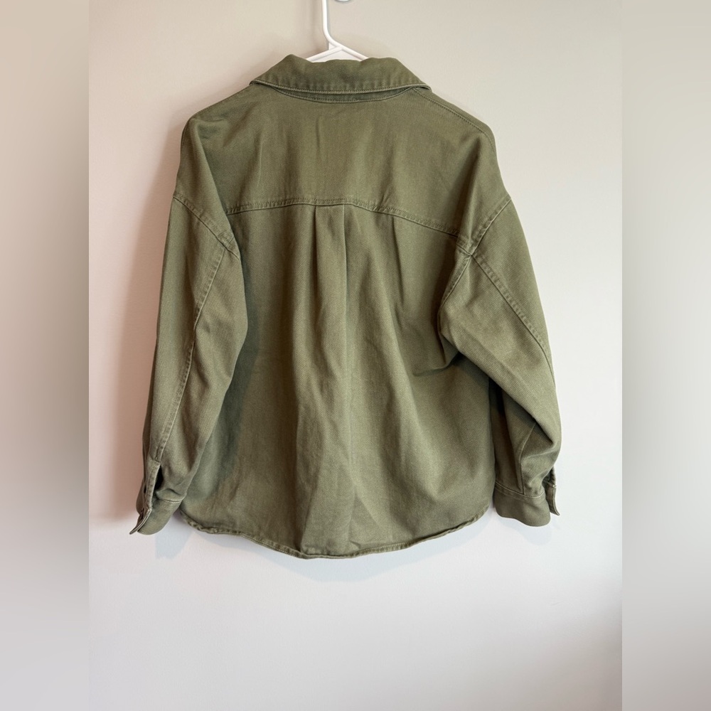 Banana Republic Olive Green Button-Up Shirt - Picture 6 of 8